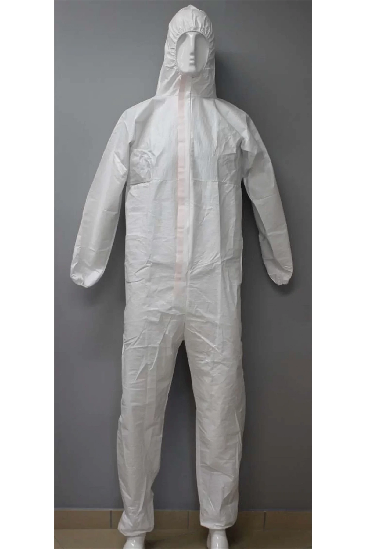 Tek Kullanımlık Fermuarlı İşçi Tulumu Kapşonlu 140Gr 1Ad