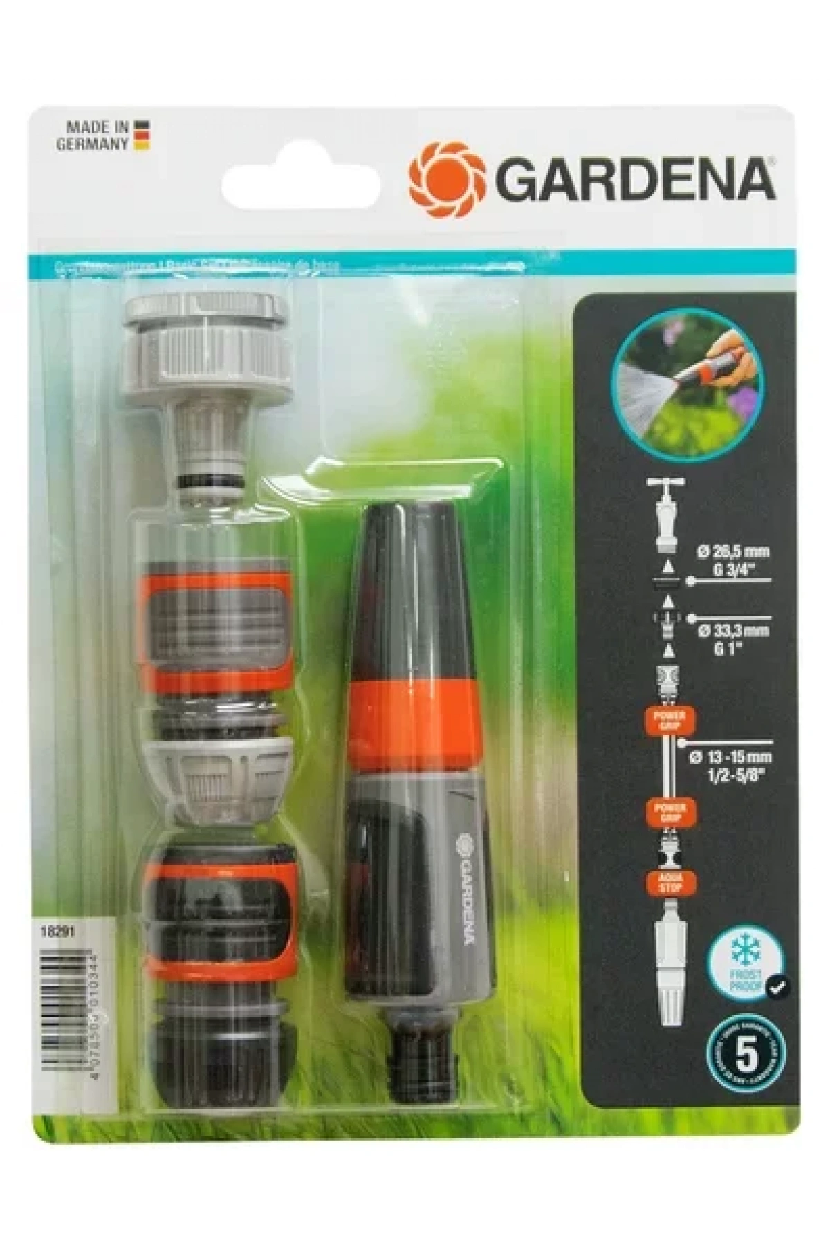 Gardena 18291-90 Temel Sulama Seti (18222, 18215, 18213, 18300)