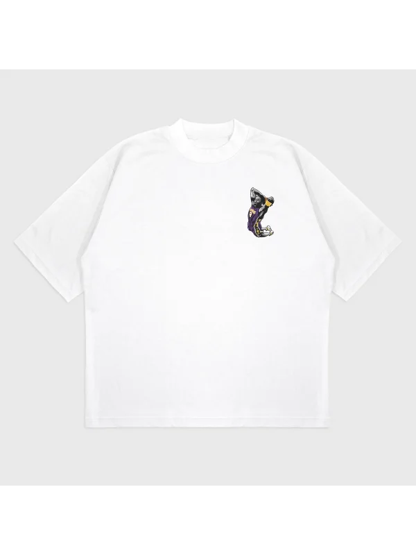 Oversize Kobe 8 Baskılı T-Shırt