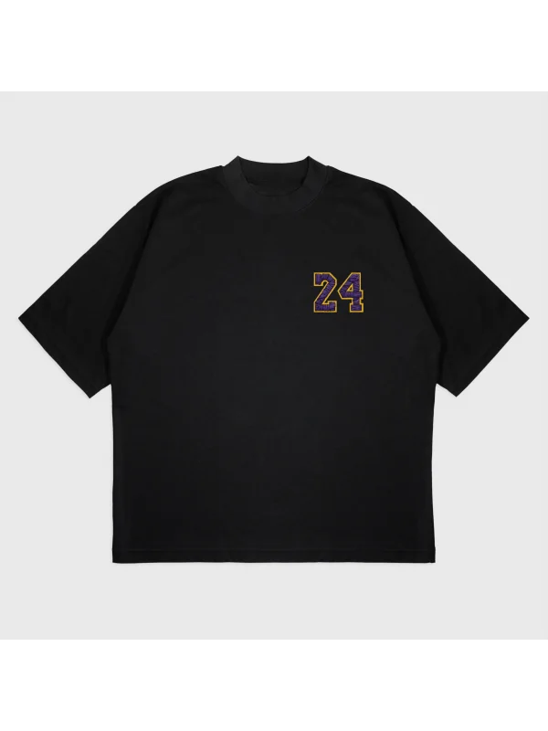 Oversize Kobe 24 Baskılı T-Shırt