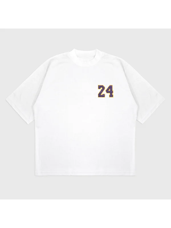 Oversize Kobe 24 Baskılı T-Shırt