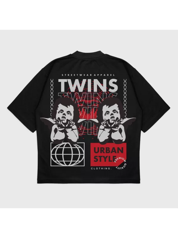 Oversize Twıns T-Shırt