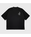 Oversize Kurt Baskılı T-Shırt