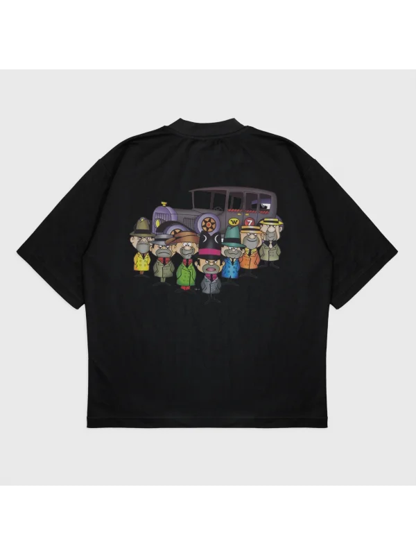 Oversize the ant hill mob Baskılı T-Shırt