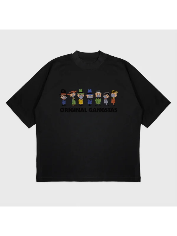 Oversize the ant hill mob Baskılı T-Shırt