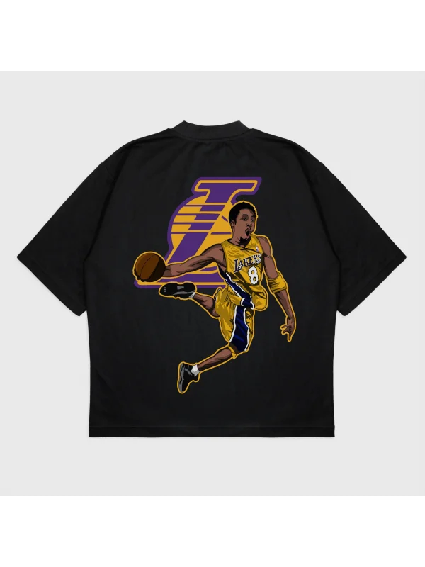 Oversize Kobe Bryant Baskılı T-Shırt