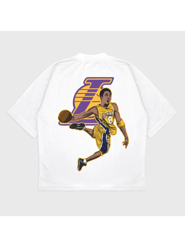 Oversize Kobe Bryant Baskılı T-Shırt