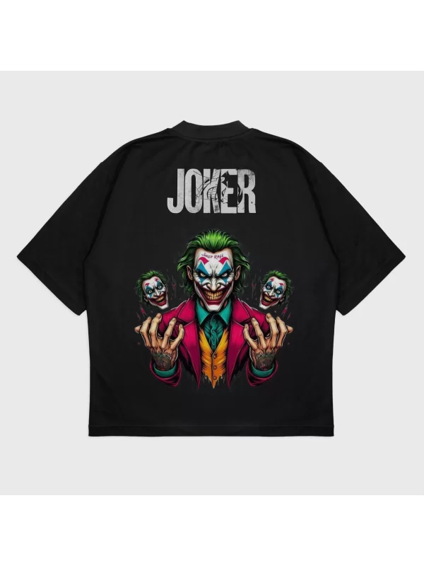 Oversize Joker Baskılı T-Shırt