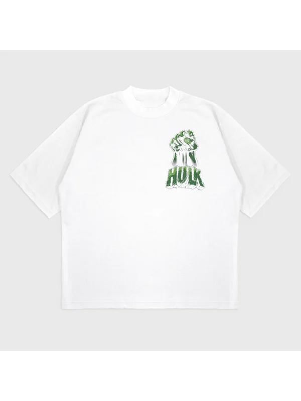 Oversize Hulk Baskılı T-Shırt