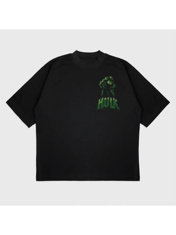 Oversize Hulk Baskılı T-Shırt