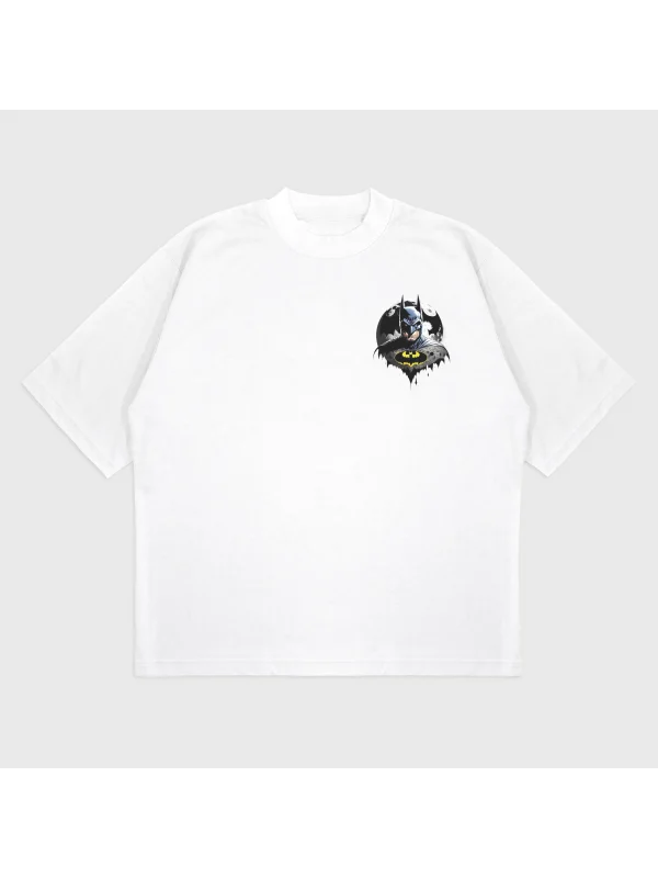 Oversize Batman Baskılı T-Shırt