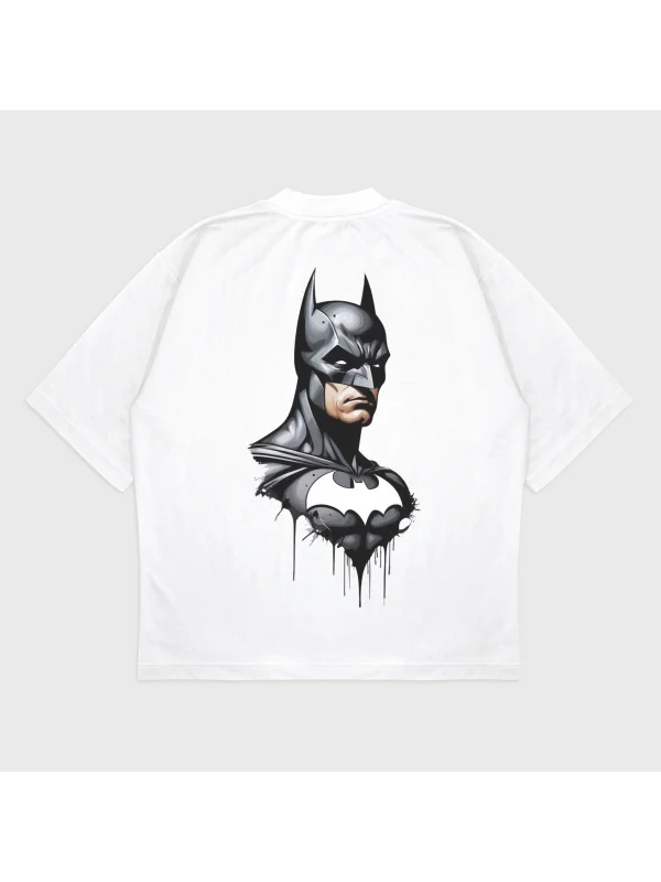 Oversize Batman Baskılı T-Shırt