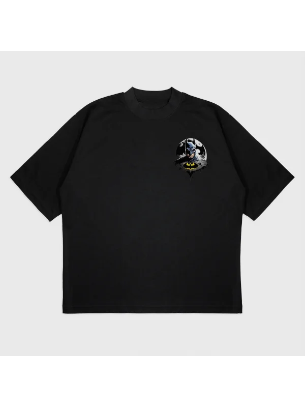 Oversize Batman Baskılı T-Shırt