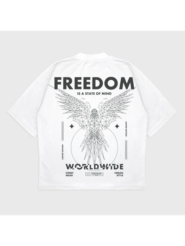 Oversize Freedom T-Shırt
