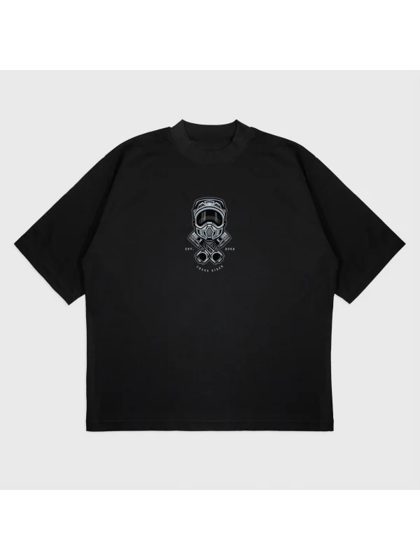 Oversize Engine Baskılı T-Shırt