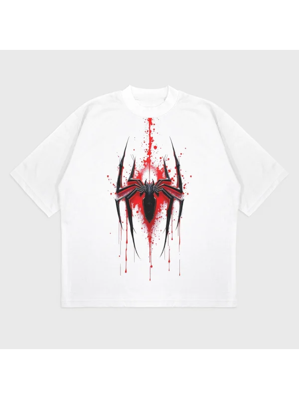 Oversize Spider-Man Baskılı T-Shırt