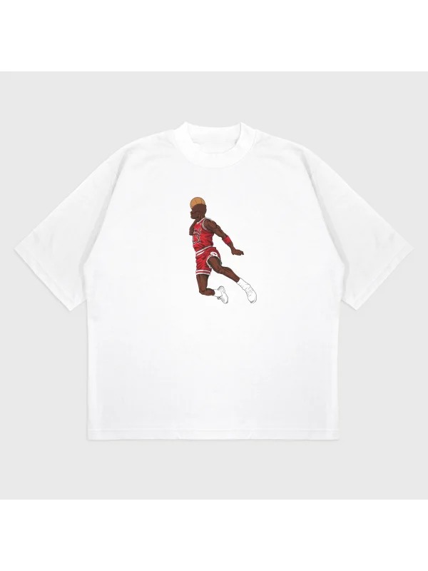 Oversize Michael Jordan Baskılı T-Shırt