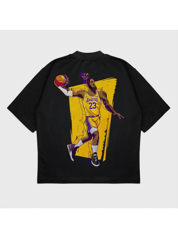 Oversize Lebron James Baskılı T-Shırt