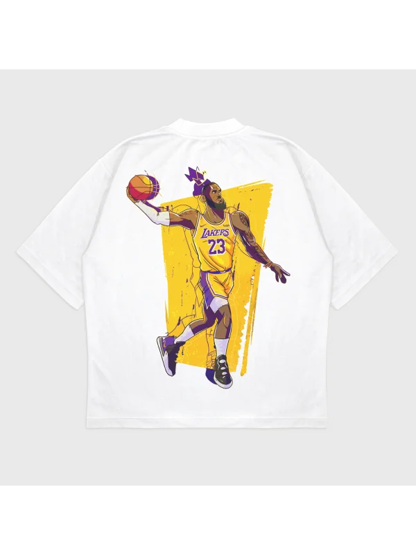 Oversize Lebron James Baskılı T-Shırt