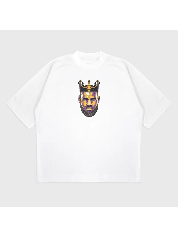 Oversize Lebron James Baskılı T-Shırt