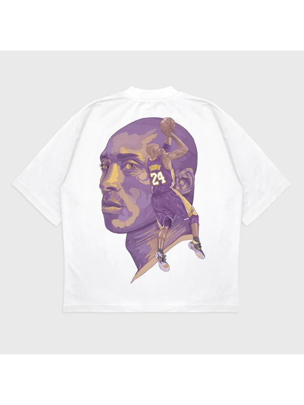 Oversize Kobe 24 Baskılı T-Shırt