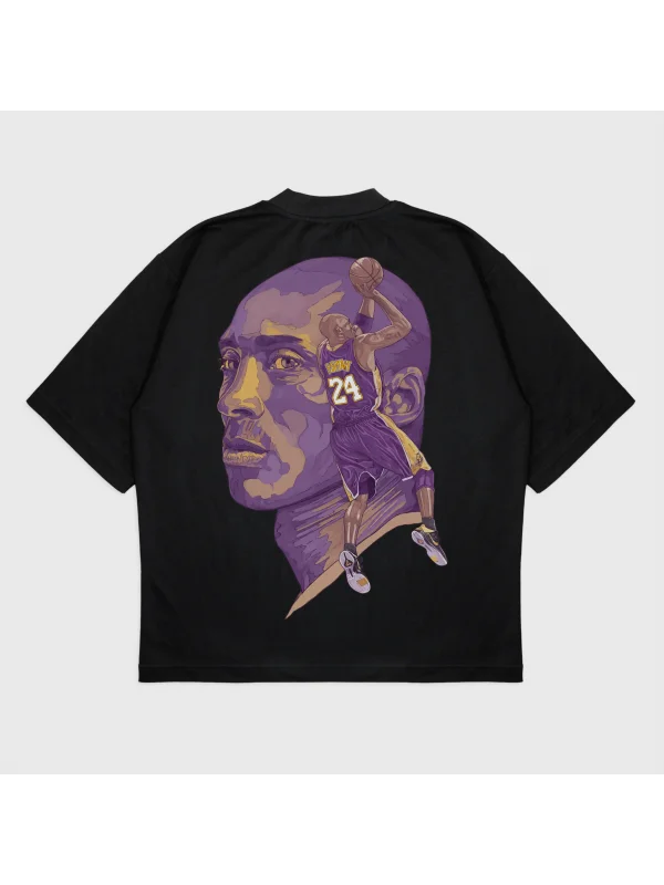 Oversize Kobe 24 Baskılı T-Shırt