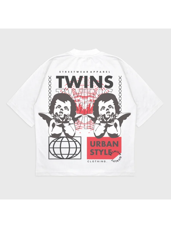 Oversize Twıns T-Shırt