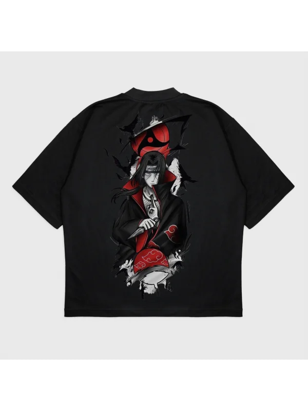 Oversize Uzumaki Naruto Baskılı T-Shırt