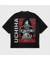 Oversize Uchiha Clan Baskılı T-Shırt