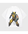 Oversize Wolverine Baskılı T-Shırt