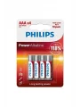 PİL PHILPS 4 LÜ  İNCE  *12 PK