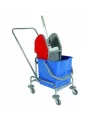TEK KOVALI TEMİZLİK ARABASI METAL  PRESLİ