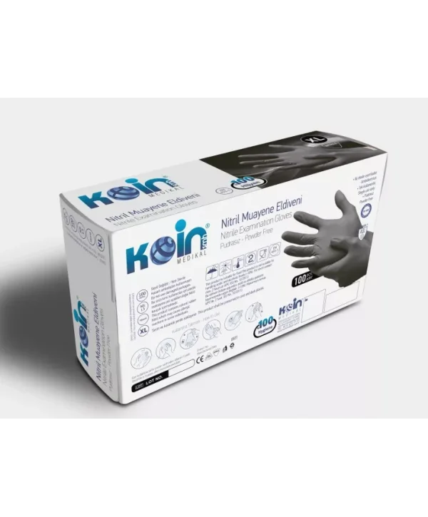 ELDİVEN NİTRİL SİYAH BÜYÜK(L) 100 LÜ*20 Lİ