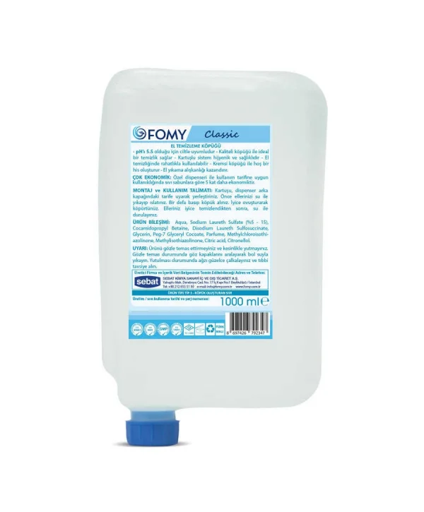 FOMY KÖPÜK KARTUS 1000 ML *12 Lİ
