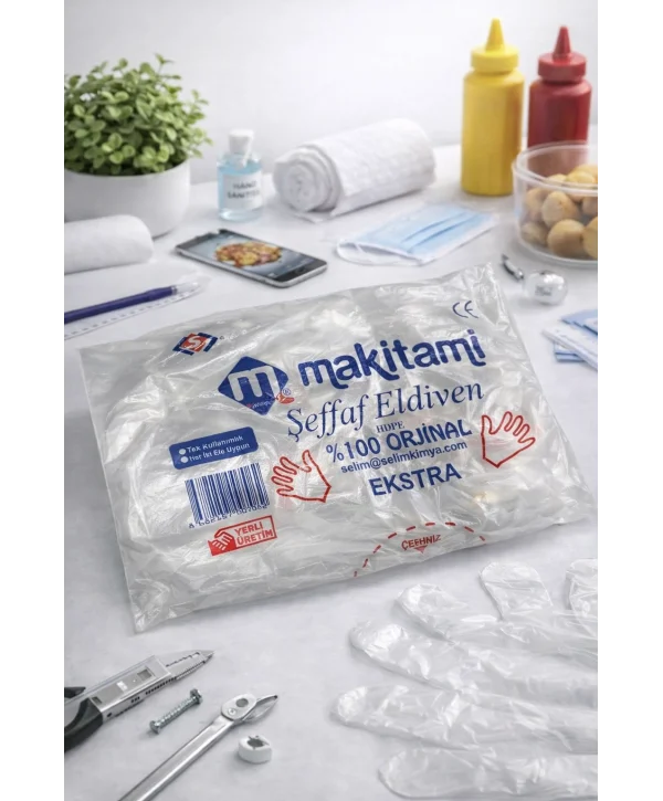 MAKİTAMİ ŞEFFAF ELDİVEN 100GR *100 LÜ