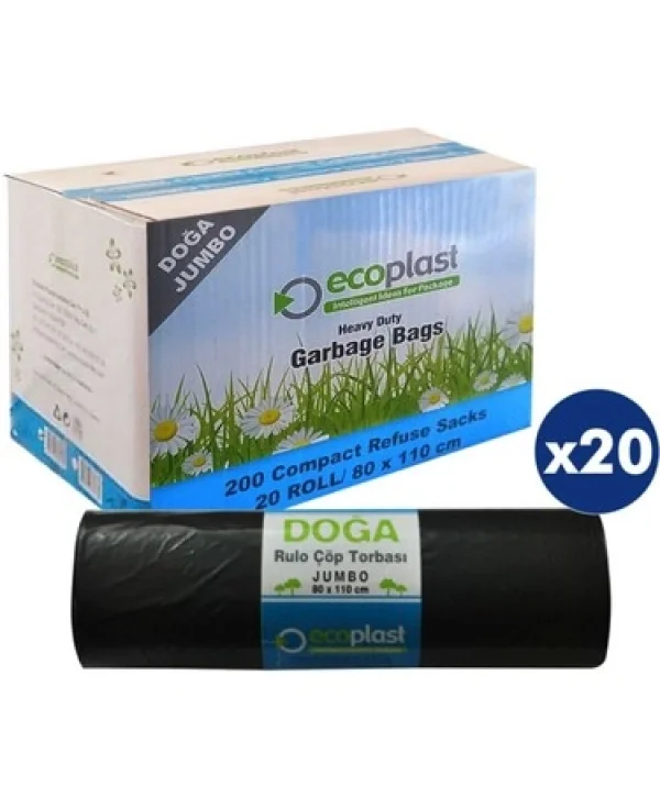 ECOPLAST 300 GR JUMBO 80*110 ÇÖP TOR.*20 Lİ