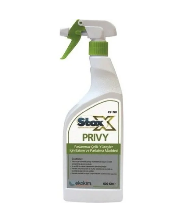 STOX PRİVY PASLANMAZ ÇELİK YÜZ. PARLATICI 750 GR* 12 li