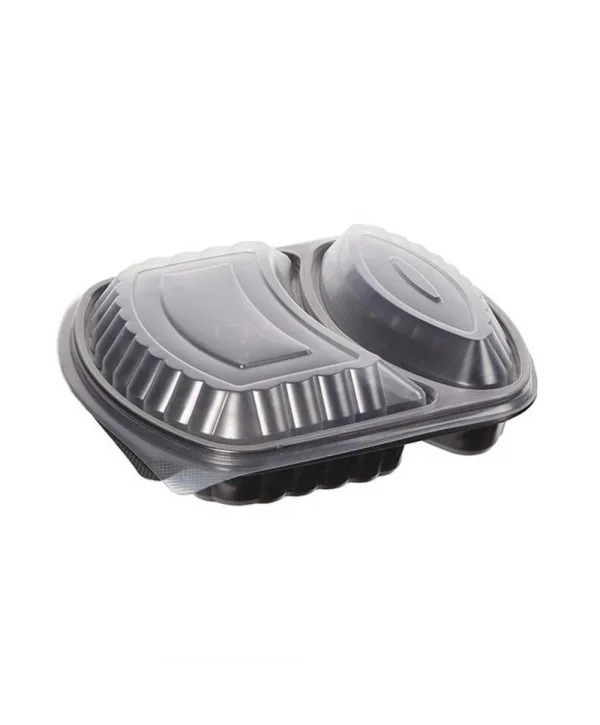 FT1 YEMEK KABI PLASTİK 2 GÖZLÜ KABI + KAPAK *200 LÜ