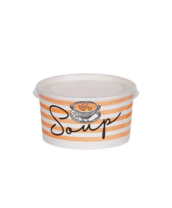 BENCUP ÇORBA KASE 14 OZ KAP+ KAPAK  (500 ad.)  25 ad* 20 pk