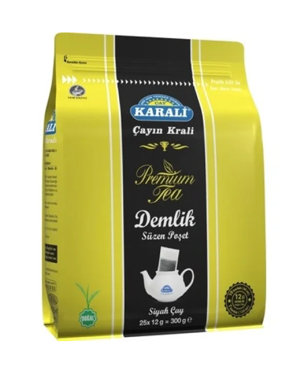 KARALİ DEMLİK POŞET12 GR  25*12 Lİ