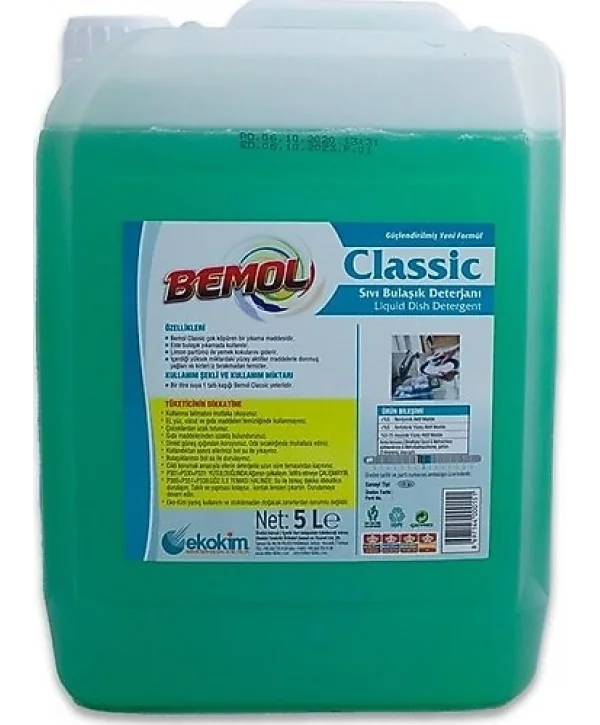 BEMOL CLASİC BULAŞIK DETERJANI 5 KG