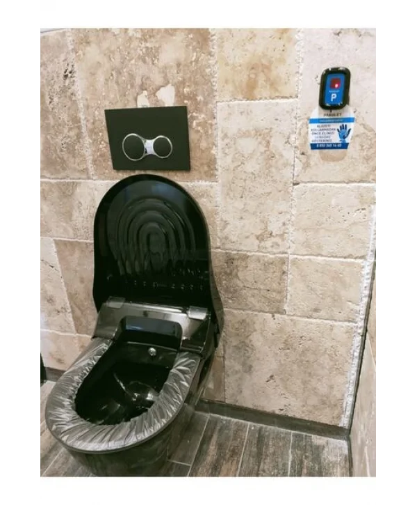 RULOPAK SENSÖRLÜ KLOZET KAPAĞI SİYAH   * 2 li