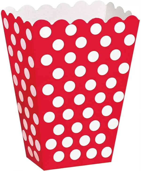 ROLL-UP MISIR KUTUSU KIRMIZI PUANTİYELİ 25 Lİ *10