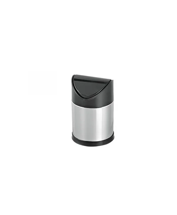 KROM SALLANIR(PLASTİK) KAPAK ÇÖP KOVASI 3 LİTRE