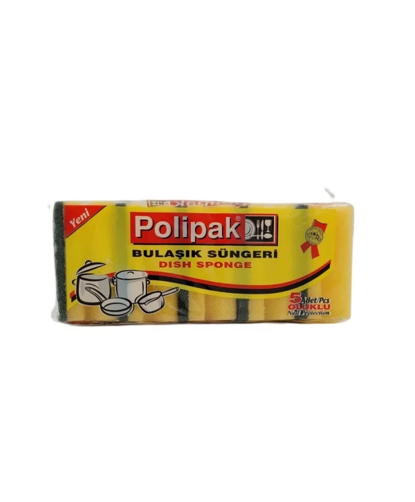 BULAŞIK SÜNGERİ  POLİPAK EXTRA 5 Lİ *48 Lİ
