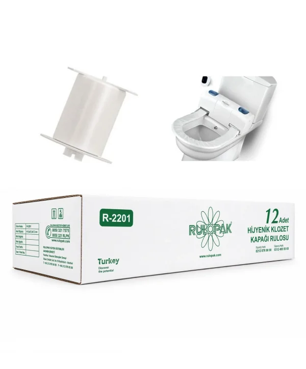 RULOPAK OTOMATİK KLOZET ÖRT. RULOSU 80 KULLANIM *12 li