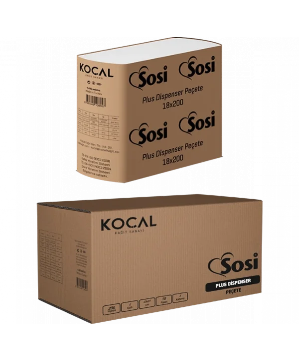 DİSPANSER PEÇETE SOSİ  3 KATLI 200 *18 Lİ