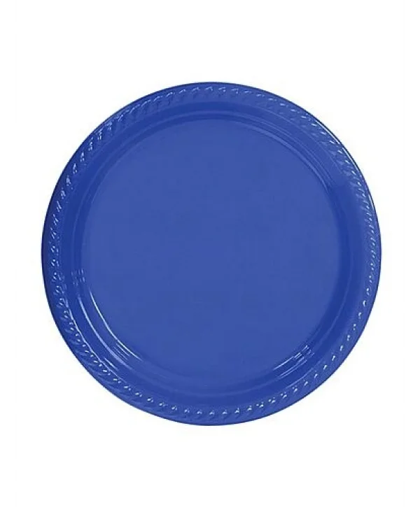 UPLASS PARTİ PLASTİK TABAK LACİVERT 22 CM 25 Lİ *40