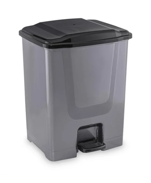 FLORA ÇÖP KOVASI PEDALLI F134 GRİ 40 LT * 6