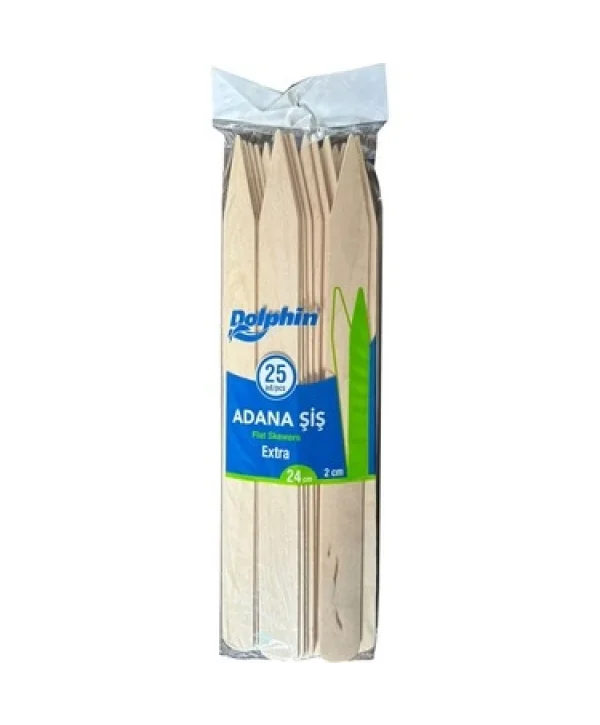 ADANA ŞİŞ DOLPHİN 24 CM  100 ad.*50 Lİ